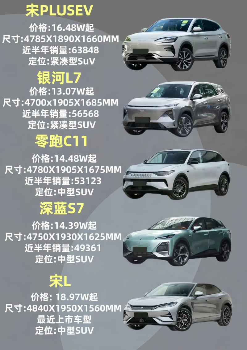 新能源电动汽车排名前十名suv,新能源电动汽车排名前十名SUV