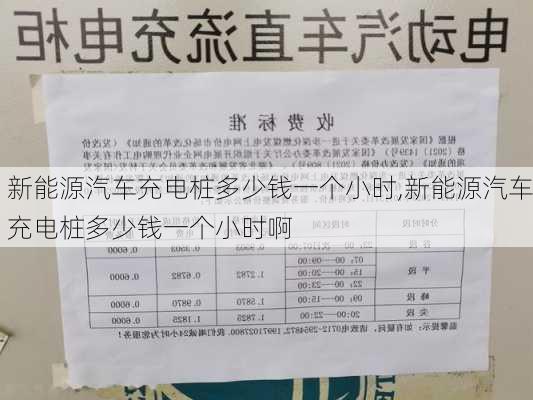 新能源汽车充电桩多少钱一个小时,新能源汽车充电桩多少钱一个小时啊