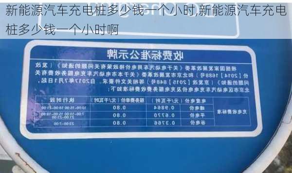 新能源汽车充电桩多少钱一个小时,新能源汽车充电桩多少钱一个小时啊-第3张图片-苏希特新能源