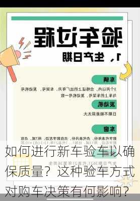 如何进行新车验车以确保质量？这种验车方式对购车决策有何影响？-第1张图片-苏希特新能源