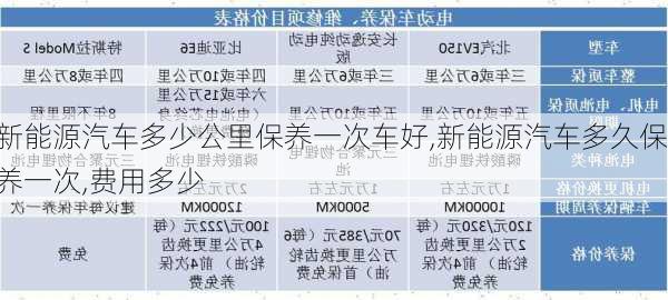 新能源汽车多少公里保养一次车好,新能源汽车多久保养一次,费用多少-第3张图片-苏希特新能源