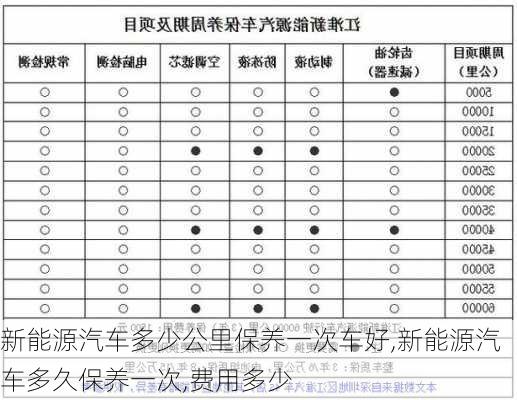 新能源汽车多少公里保养一次车好,新能源汽车多久保养一次,费用多少-第2张图片-苏希特新能源