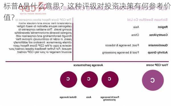 标普A是什么意思？这种评级对投资决策有何参考价值？-第2张图片-苏希特新能源