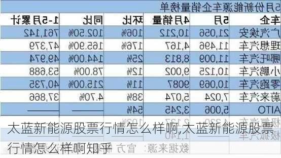 太蓝新能源股票行情怎么样啊,太蓝新能源股票行情怎么样啊知乎-第2张图片-苏希特新能源