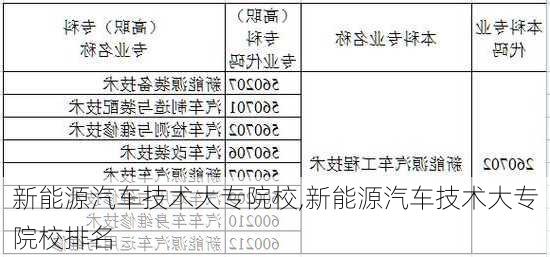 新能源汽车技术大专院校,新能源汽车技术大专院校排名-第1张图片-苏希特新能源