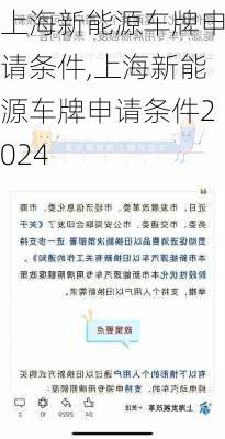 上海新能源车牌申请条件,上海新能源车牌申请条件2024-第2张图片-苏希特新能源