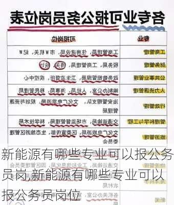 新能源有哪些专业可以报公务员岗,新能源有哪些专业可以报公务员岗位-第2张图片-苏希特新能源