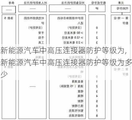 新能源汽车中高压连接器防护等级为,新能源汽车中高压连接器防护等级为多少-第1张图片-苏希特新能源