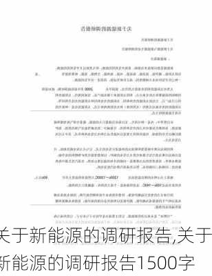 关于新能源的调研报告,关于新能源的调研报告1500字-第2张图片-苏希特新能源