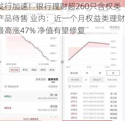 发行加速！银行理财超260只含权类产品待售 业内：近一个月权益类理财最高涨47% 净值有望修复-第2张图片-苏希特新能源