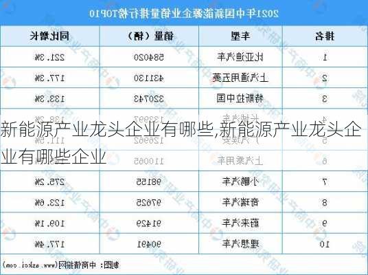 新能源产业龙头企业有哪些,新能源产业龙头企业有哪些企业-第3张图片-苏希特新能源