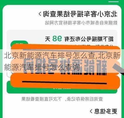 北京新能源汽车排号怎么查,北京新能源汽车排号怎么查询-第1张图片-苏希特新能源