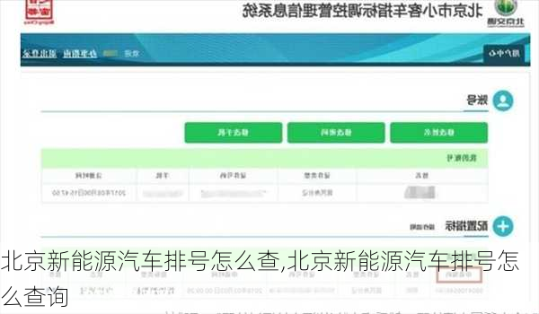 北京新能源汽车排号怎么查,北京新能源汽车排号怎么查询-第3张图片-苏希特新能源