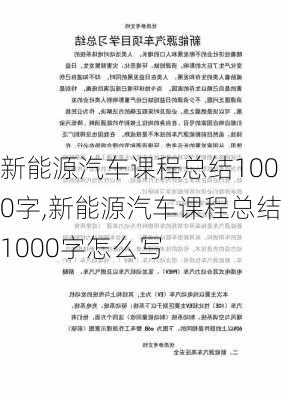 新能源汽车课程总结1000字,新能源汽车课程总结1000字怎么写-第1张图片-苏希特新能源