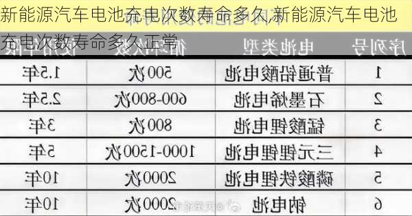 新能源汽车电池充电次数寿命多久,新能源汽车电池充电次数寿命多久正常-第1张图片-苏希特新能源