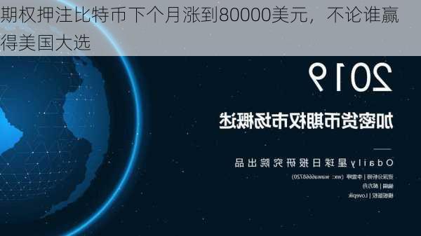 期权押注比特币下个月涨到80000美元，不论谁赢得美国大选-第3张图片-苏希特新能源