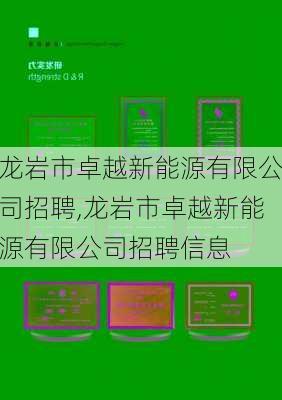 龙岩市卓越新能源有限公司招聘,龙岩市卓越新能源有限公司招聘信息-第2张图片-苏希特新能源