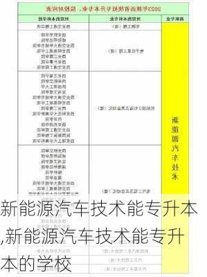 新能源汽车技术能专升本,新能源汽车技术能专升本的学校-第1张图片-苏希特新能源