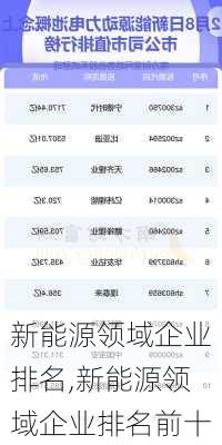 新能源领域企业排名,新能源领域企业排名前十-第3张图片-苏希特新能源