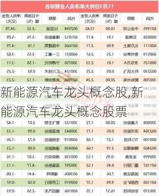 新能源汽车龙头概念股,新能源汽车龙头概念股票-第3张图片-苏希特新能源