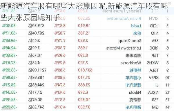 新能源汽车股有哪些大涨原因呢,新能源汽车股有哪些大涨原因呢知乎-第2张图片-苏希特新能源