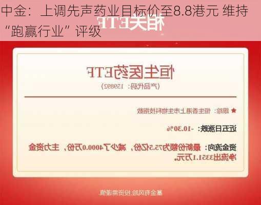 中金：上调先声药业目标价至8.8港元 维持“跑赢行业”评级-第3张图片-苏希特新能源