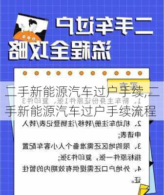 二手新能源汽车过户手续,二手新能源汽车过户手续流程