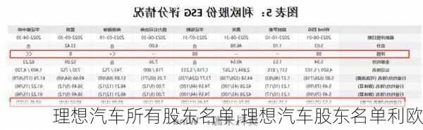 理想汽车所有股东名单,理想汽车股东名单利欧-第2张图片-苏希特新能源