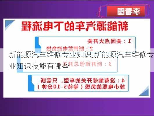 新能源汽车维修专业知识,新能源汽车维修专业知识技能有哪些