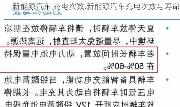 新能源汽车 充电次数,新能源汽车充电次数与寿命