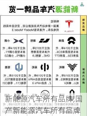 新能源汽车所有品牌,国产新能源汽车所有品牌