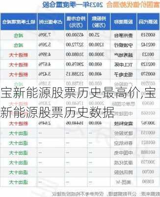 宝新能源股票历史最高价,宝新能源股票历史数据-第1张图片-苏希特新能源