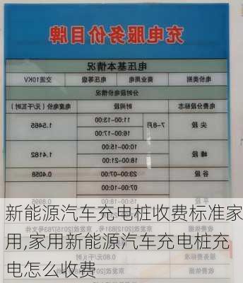 新能源汽车充电桩收费标准家用,家用新能源汽车充电桩充电怎么收费