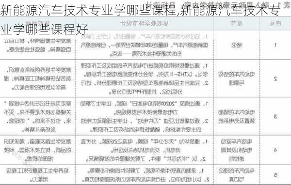 新能源汽车技术专业学哪些课程,新能源汽车技术专业学哪些课程好-第2张图片-苏希特新能源