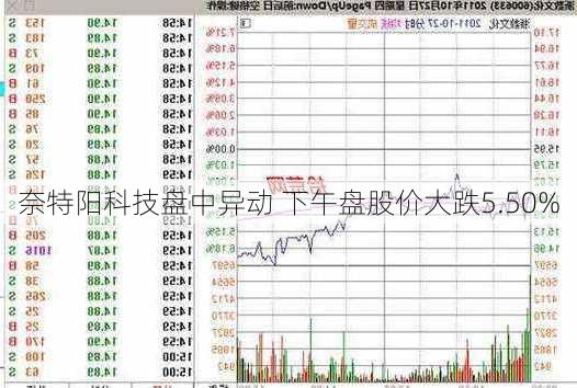 奈特阳科技盘中异动 下午盘股价大跌5.50%-第2张图片-苏希特新能源