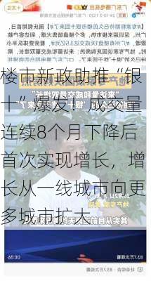 楼市新政助推“银十”爆发！成交量连续8个月下降后首次实现增长，增长从一线城市向更多城市扩大-第2张图片-苏希特新能源