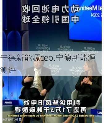 宁德新能源ceo,宁德新能源测评-第3张图片-苏希特新能源