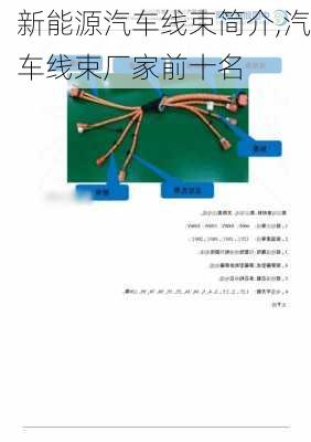 新能源汽车线束简介,汽车线束厂家前十名-第2张图片-苏希特新能源