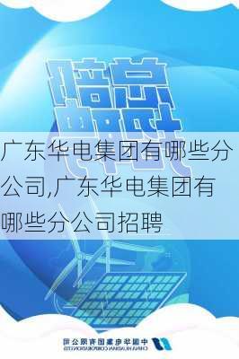 广东华电集团有哪些分公司,广东华电集团有哪些分公司招聘-第3张图片-苏希特新能源