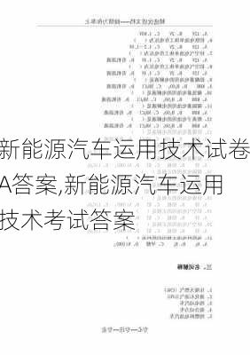 新能源汽车运用技术试卷A答案,新能源汽车运用技术考试答案-第2张图片-苏希特新能源