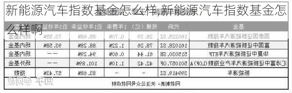 新能源汽车指数基金怎么样,新能源汽车指数基金怎么样啊