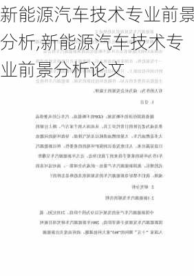 新能源汽车技术专业前景分析,新能源汽车技术专业前景分析论文-第1张图片-苏希特新能源