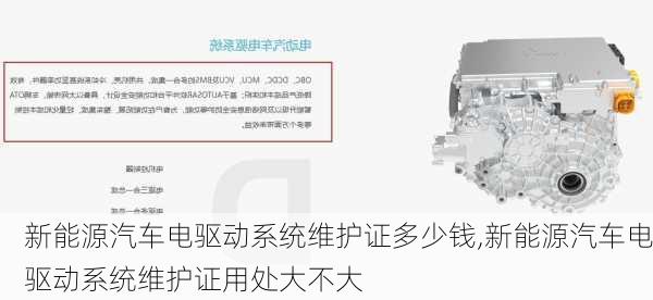 新能源汽车电驱动系统维护证多少钱,新能源汽车电驱动系统维护证用处大不大-第3张图片-苏希特新能源