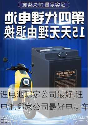 锂电池哪家公司最好,锂电池哪家公司最好电动车的