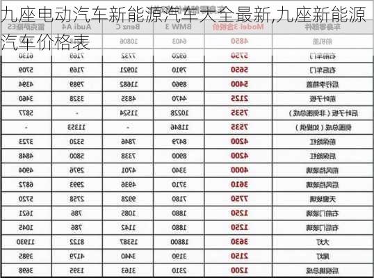 九座电动汽车新能源汽车大全最新,九座新能源汽车价格表-第2张图片-苏希特新能源