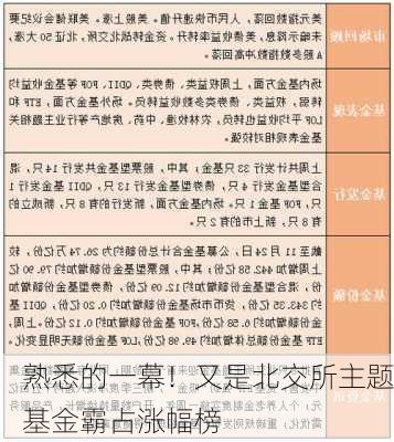 熟悉的一幕！又是北交所主题基金霸占涨幅榜-第3张图片-苏希特新能源