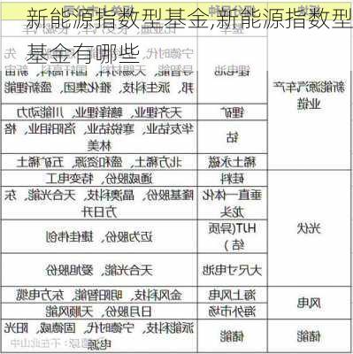 新能源指数型基金,新能源指数型基金有哪些-第2张图片-苏希特新能源