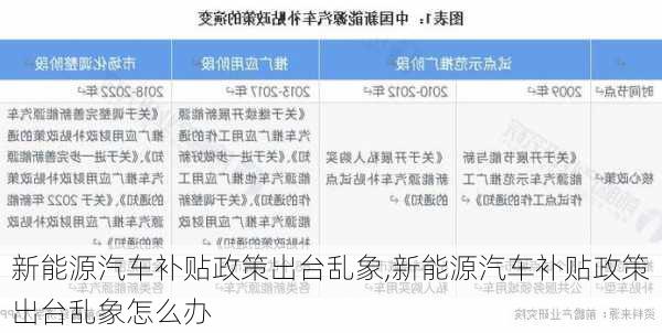 新能源汽车补贴政策出台乱象,新能源汽车补贴政策出台乱象怎么办-第2张图片-苏希特新能源