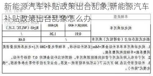 新能源汽车补贴政策出台乱象,新能源汽车补贴政策出台乱象怎么办-第3张图片-苏希特新能源