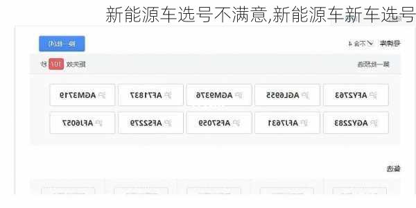 新能源车选号不满意,新能源车新车选号-第3张图片-苏希特新能源